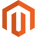 Magento logo or orange colour with white background